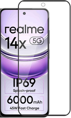 SMART TELECOM Edge To Edge Tempered Glass for Realme 14X 5g(Pack of 1)