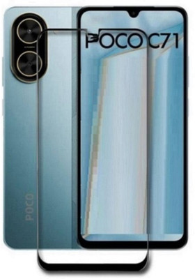 Chronic Edge To Edge Tempered Glass for POCO C71(Pack of 1)