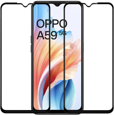 SMART TELECOM Edge To Edge Tempered Glass for Oppo a59 5g(Pack of 1)