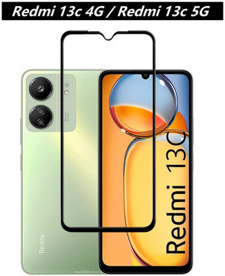NKCASE Edge To Edge Tempered Glass for REDMI 13c 5G, Redmi 13c 5G(Pack of 1)