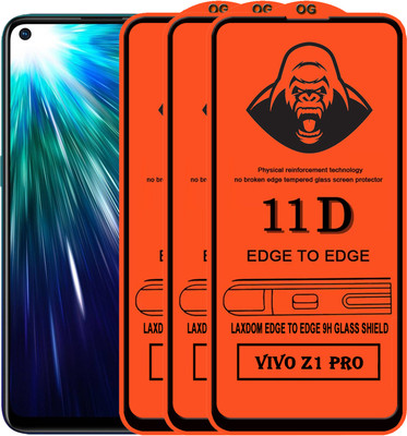 Laxdom Edge To Edge Tempered Glass for VIVO Z1 PRO(Pack of 3)