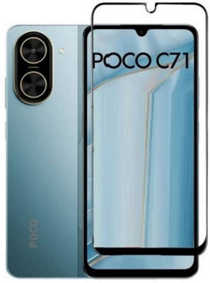 DSCASE Edge To Edge Tempered Glass for POCO C71(Pack of 1)