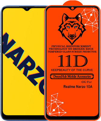 CRodible Edge To Edge Tempered Glass for Realme Narzo 10A(Pack of 1)