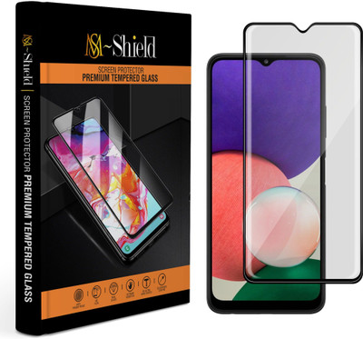 MS-Shield Edge To Edge Tempered Glass for Samsung Galaxy A22 5G(Pack of 1)