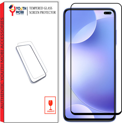 YOUTH MOBI Edge To Edge Tempered Glass for Redmi K30 / Redmi Note 9 Pro / Redmi Note 9 Pro Max / Poco X2 / Poco M2 Pro(Pack of 1)