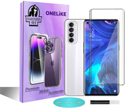OneLike Edge To Edge Tempered Glass for Oppo Reno 4 Pro, Reno 4 Pro(Pack of 1)