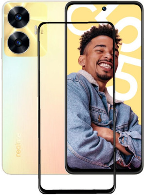 Caseline Edge To Edge Tempered Glass for Realme C55, Realme C55 4G, Realme Narzo N55(Pack of 1)
