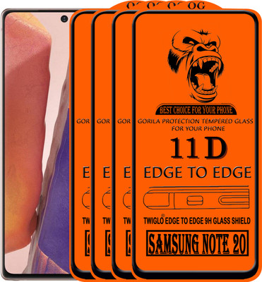 TWIGLO Edge To Edge Tempered Glass for SAMSUNG NOTE 20(Pack of 4)