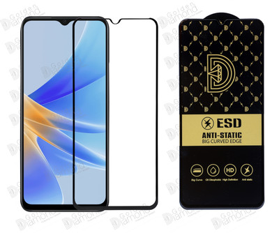 Golden Diamond Edge To Edge Tempered Glass for OPPO A53S 5G(Pack of 1)