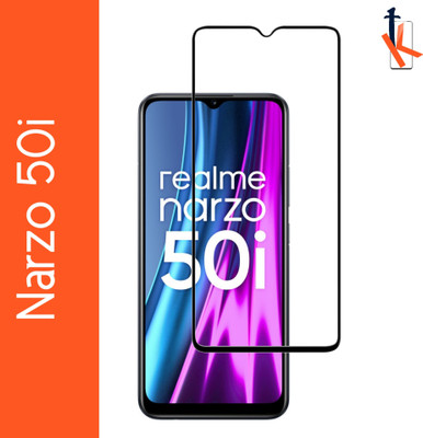 TCartoHUB Edge To Edge Tempered Glass for Realme Narzo 50I(Pack of 1)