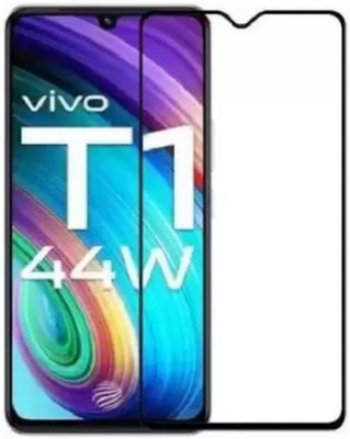 O2MG Edge To Edge Tempered Glass for vivo T1 44W(Pack of 1)