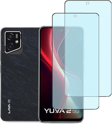 SPRITZEN Edge To Edge Tempered Glass for Lava Yuva 2 5G, Matte Glass(Pack of 2)