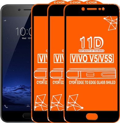 CYOR Edge To Edge Tempered Glass for VIVO V5S(Pack of 3)