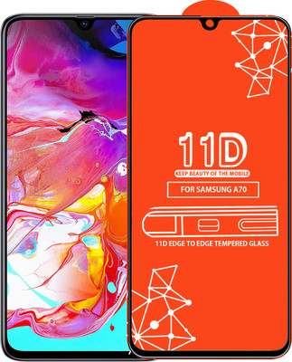 Roxel Edge To Edge Tempered Glass for Samsung Galaxy A70(Pack of 1)