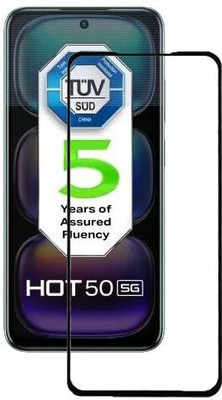 GDBUY Edge To Edge Tempered Glass for Infinix HOT 50 5G(Pack of 1)