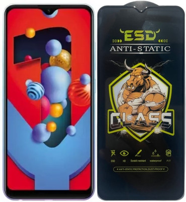Resolute Edge To Edge Tempered Glass for Vivo Y1s, ESD Tempered Glass, ESD Screen Protector, Anti Static, Screen Protector(Pack of 1)