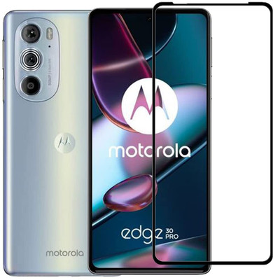 HIE POWER Edge To Edge Tempered Glass for Motorola Edge 30 Pro 5G-[Full Glue 9H](Pack of 1)