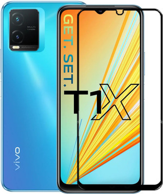 AB PRIME Edge To Edge Tempered Glass for vivo T1X, VIVO T1X(Pack of 1)