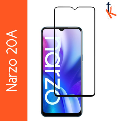 TCartoHUB Edge To Edge Tempered Glass for Realme Narzo 20A(Pack of 1)