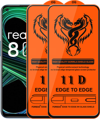 HQ Protection Edge To Edge Tempered Glass for Realme 8 5G(Pack of 2)