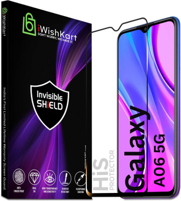 iWishKart Edge To Edge Tempered Glass for SAMSUNG Galaxy A06 5G, SAMSUNG Galaxy A06, SAMSUNG A06 5G, SAMSUNG A06, Sam A06, Military grade Edge to Edge gorilla glass(Pack of 1)