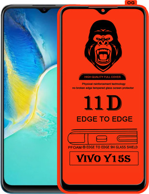 Laxdom Edge To Edge Tempered Glass for VIVO Y15S(Pack of 1)
