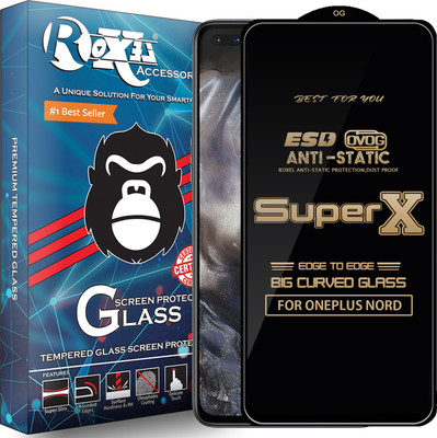 Roxel Edge To Edge Tempered Glass for ONEPLUS NORD(Pack of 1)