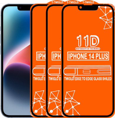 TWIGLO Edge To Edge Tempered Glass for IPHONE 14 PLUS(Pack of 3)