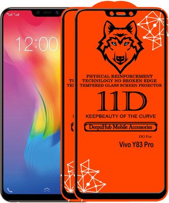 DeepzHub Edge To Edge Tempered Glass for Vivo Y83 Pro(Pack of 2)