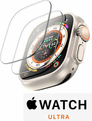 Olonga Edge To Edge Tempered Glass for APPLE WATCH ULTRA 49MM SMART WATCH(Pack of 2)
