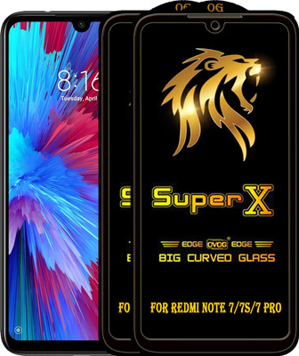 PFOAM Edge To Edge Tempered Glass for REDMI NOTE 7S(Pack of 2)
