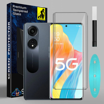 Tough Gorilla Edge To Edge Tempered Glass for Oppo A1 Pro(Pack of 1)
