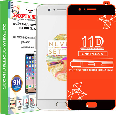 Rofix star Edge To Edge Tempered Glass for OnePlus 5(Pack of 1)