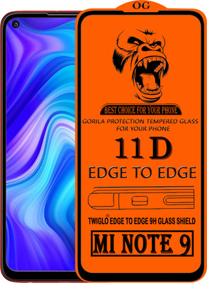 TWIGLO Edge To Edge Tempered Glass for REDMI NOTE 9(Pack of 1)