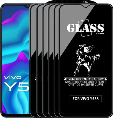 Qyist Edge To Edge Tempered Glass for VIVO Y53S(Pack of 6)
