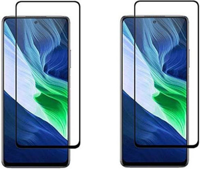 DMJHP Edge To Edge Tempered Glass for Infinix Hot 11s(Pack of 2)