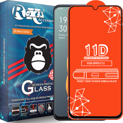 Roxel Edge To Edge Tempered Glass for Oppo F15(Pack of 1)