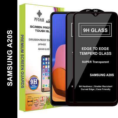 PFOAM Edge To Edge Tempered Glass for SAMSUNG GALAXY A20S(Pack of 2)
