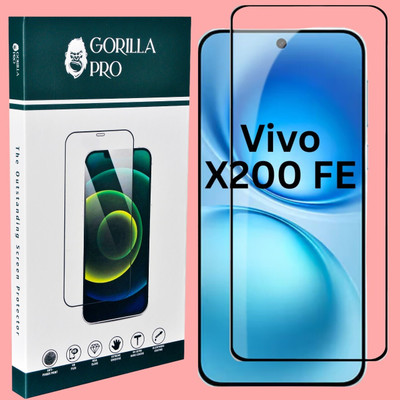 GORILLA PRO Edge To Edge Tempered Glass for Vivo X200-FE 5G, X200 FE(Pack of 1)