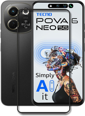 NSTAR Edge To Edge Tempered Glass for Tecno Pova 6 Neo, Tecno Pova 6 Neo 5G(Pack of 1)