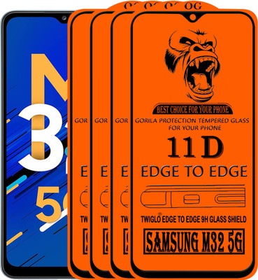 TWIGLO Edge To Edge Tempered Glass for SAMSUNG M32 5G(Pack of 4)