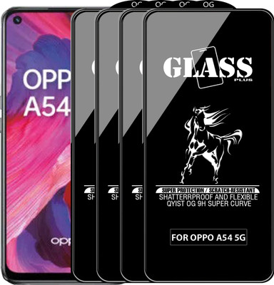 Qyist Edge To Edge Tempered Glass for OPPO A54 5G(Pack of 4)