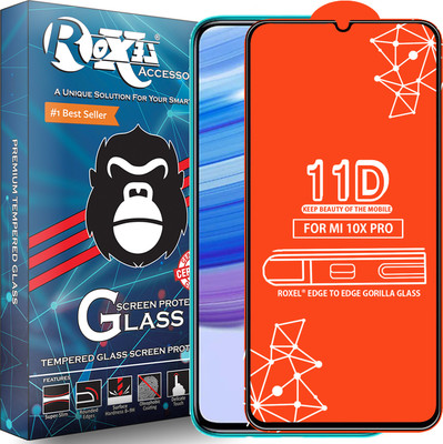 Roxel Edge To Edge Tempered Glass for Redmi 10X Pro 5G(Pack of 1)
