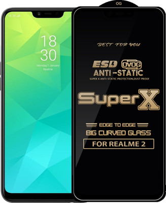 Qyist Edge To Edge Tempered Glass for Realme 2(Pack of 1)