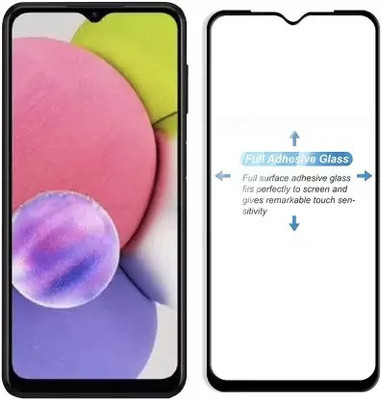 VISHZONE Edge To Edge Tempered Glass for Samsung Galaxy A04s(Pack of 1)