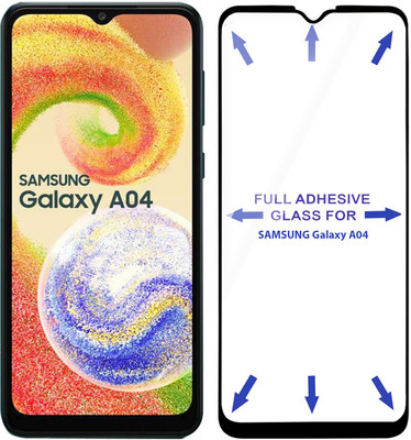 HUPSHY Edge To Edge Tempered Glass for Samsung Galaxy A04(Pack of 1)