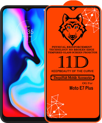 CRodible Edge To Edge Tempered Glass for Moto E7 Plus(Pack of 1)