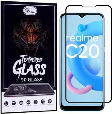 iKare Edge To Edge Tempered Glass for Realme C20(Pack of 1)