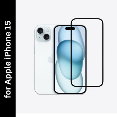 Kartuce Edge To Edge Tempered Glass for APPLE iPhone 15, iPhone 15(Pack of 1)