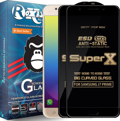 Roxel Edge To Edge Tempered Glass for Samsung Galaxy J7 Prime(Pack of 2)